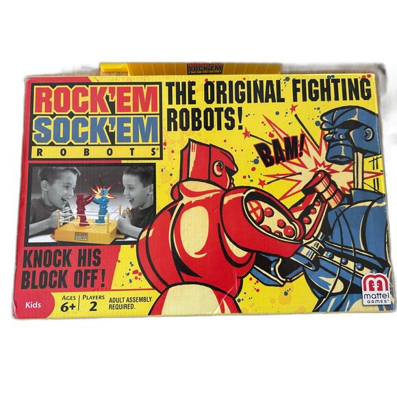 Mattel 2012 Rock 'Em Sock 'Em Robots Boxing Game Classic - Picture 1 of 4